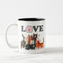 Buscar gatos amor tazas Ilustracion