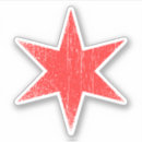 Buscar chicago pegatinas Rojo