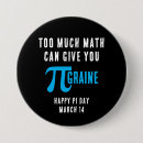 Buscar camisetas de la matemáticas chapas Día pi