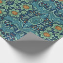 Buscar azul y rojo papel de regalo William morris