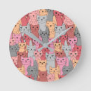 Buscar gatos relojes de pared Gatitos
