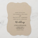 Buscar papel y blanco kraft boda invitaciones Para ella