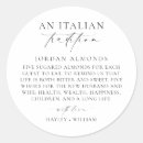 Buscar italiano pegatinas Invitados