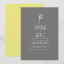 Buscar gris amarillo boda invitaciones Moderno