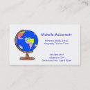 Buscar geografía tarjetas de visita Profesor