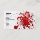 Buscar bloody tarjetas de visita Horror