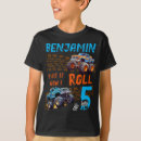 Buscar cumpleaños del monster truck camisetas Para niños