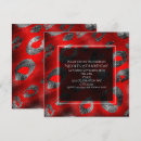 Buscar leopardo rojo invitaciones Elegante