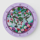 Buscar fuchsia relojes de pared Flores