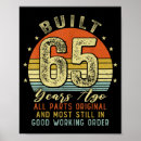 Buscar cumpleaños de 65 años posters Vintage
