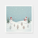 Buscar muñeco de nieve servilletas Snowman