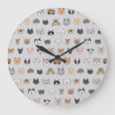 Buscar gatos y perros relojes de pared Adorable