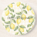 Buscar limón fresco posavasos Amarillo