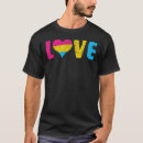 Buscar bandera pansexual del orgullo camisetas Amar