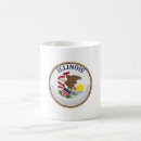 Buscar bandera de illinois tazas botellas Estado