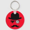 Buscar bigote llaveros Blanco