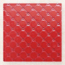 Buscar cuero posavasos Rojo