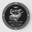 Buscar papá relojes de pared Negro