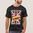 Buscar patatas fritas camisetas Británico