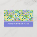 Buscar flores la primavera de tarjetas de visita Amarillo