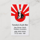 Buscar japonesa tarjetas de visita Sushi