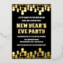 Buscar año nuevo retro invitaciones Negrita