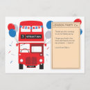 Buscar autobús rojo invitaciones Británico