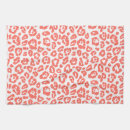 Buscar coral y blanco paños de cocina Para todos