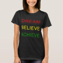 Buscar dream believe achieve camisetas Tendencia