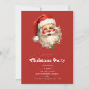 Buscar papá noel invitaciones Retro