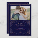 Buscar navy and gold wedding invitaciones Elegante