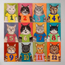 Buscar gatos coloridos posters Cualquier niño