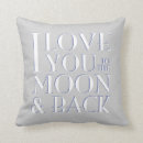 Buscar te quiero a la luna cojines Amor