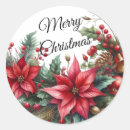 Buscar flor roja pegatinas Navidades