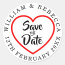 Buscar save the date corazon pegatinas Clásico