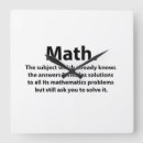 Buscar math relojes de pared Geek