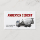Buscar camión concreto tarjetas de visita Para todos