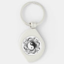 Buscar yin yang llaveros Blanco y negro