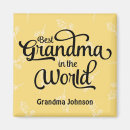 Buscar la mejor abuela del mundo imanes Día del abuelo