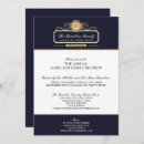 Buscar familia invitaciones Azul marino