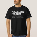 Buscar profesor de matemáticas camisetas Escuela