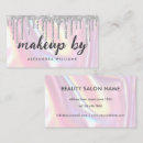 Buscar perlado tarjetas de visita Artista de maquillaje