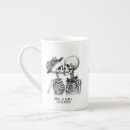 Buscar cráneo negro tazas Gótico