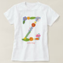 Buscar monograma z camisetas Flores
