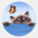 Buscar gato y mariposa pegatinas Animal