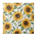 Buscar girasoles azulejos Acuarela