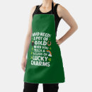 Buscar verde irlandés delantales Día de san patricio