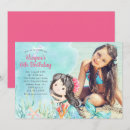 Buscar la sirena invitaciones de cumpleaños Foto