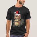 Buscar castor divertido camisetas Santa