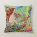 Buscar sirenas del vintage cojines Ilustracion